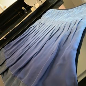 Talbots pleated silk skirt